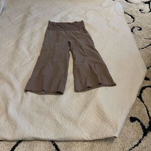 Fold-Over Waist Wide Leg Pants in Mushroom Taupe XCVI Wearables
